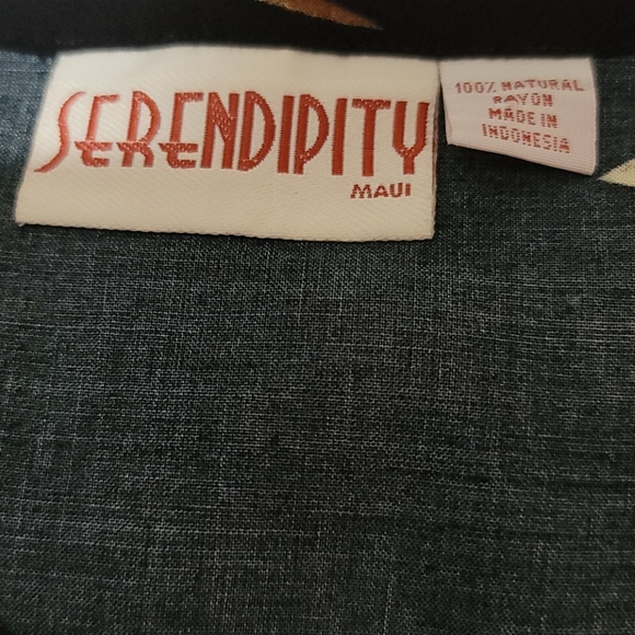 FLORAL BLACK MAUI MINI SKIRT BUTTON DOWN SERENDIPITY BOHO FLOWY MINIMALIST SZ XL - Picture 9 of 10